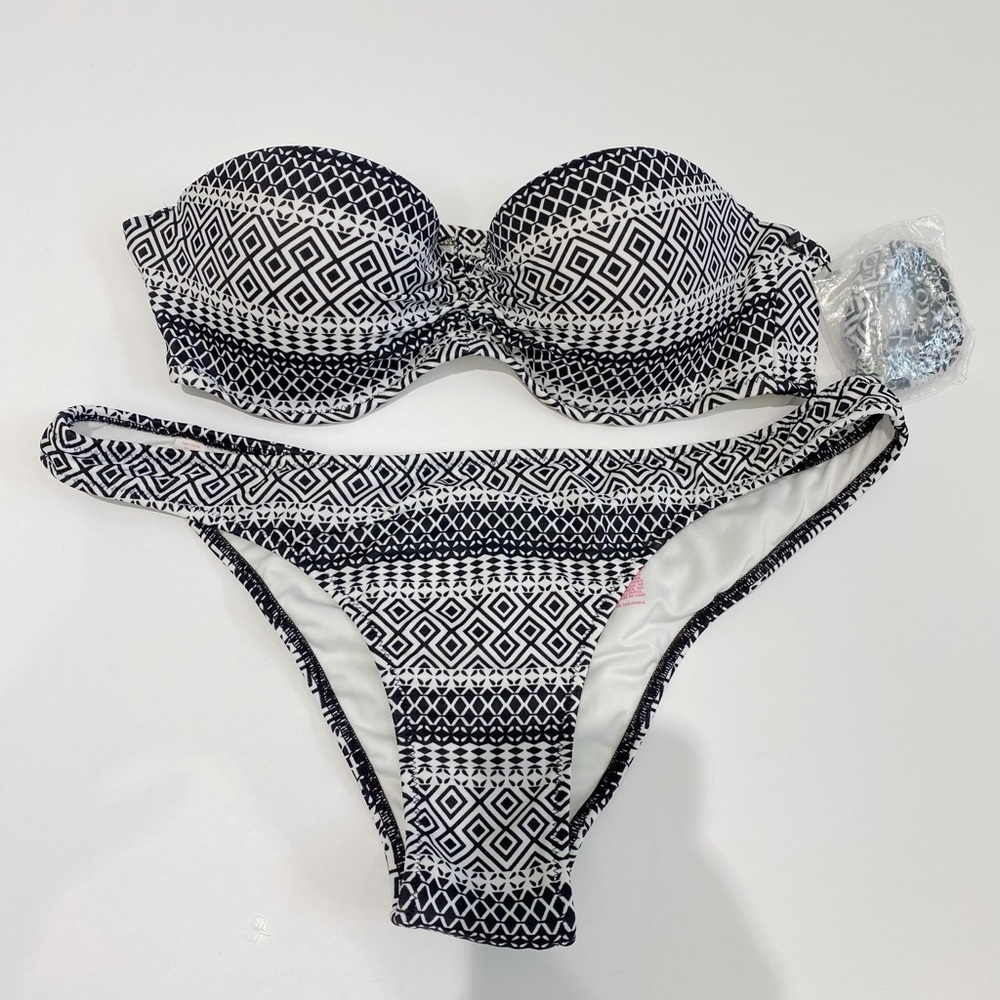 Victoria’s secret black and white bikini NWOT